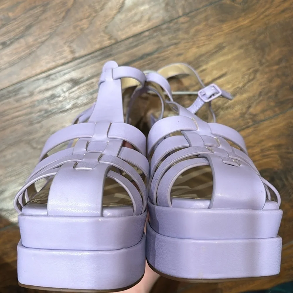 NEW! BP Purple Amaya Fisherman Platform Sandals - Size 10 🏎️